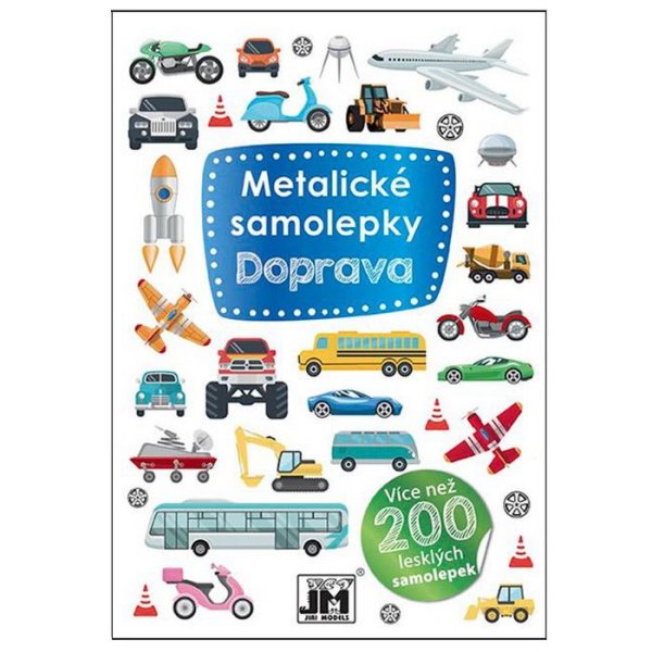 Samolepky metalické Doprava, 200+