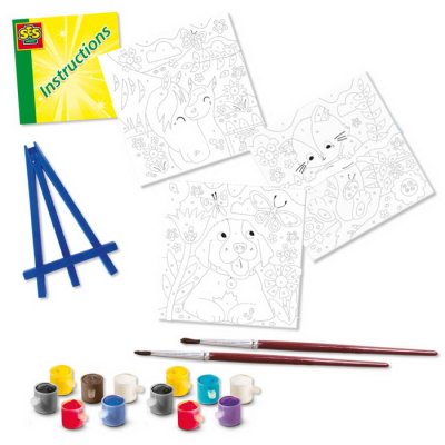 Ses Creative Maľovanie podľa čísel, 3 obrázky