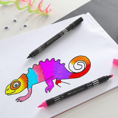 Faber Castell Fixky Fibre-Tip obojstranné základné, 40 ks