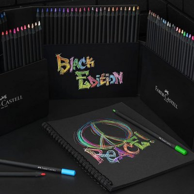 Faber Castell Pastelky Black Edition, 100 ks