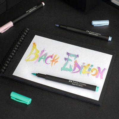Faber Castell Popisovače Black Edition pastelové, 6 ks