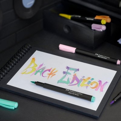 Faber Castell Popisovače Black Edition pastelové, 6 ks