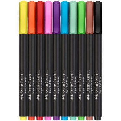 Faber Castell Popisovače Black Edition základné, 10 ks