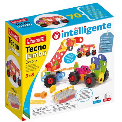 Quercetti Tecno Jumbo Toolbox, 84 dielikov