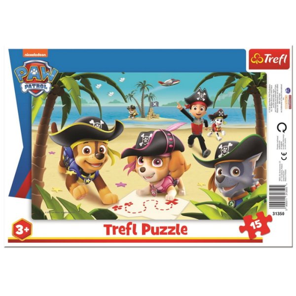 Trefl Puzzle doskové Priatelia z Labkovej patroly, 15 dielikov