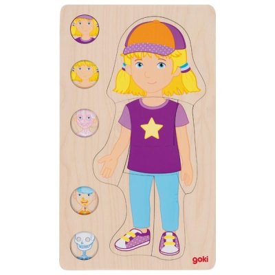 Goki Viacvrstvové puzzle Dievča, 29 dielikov