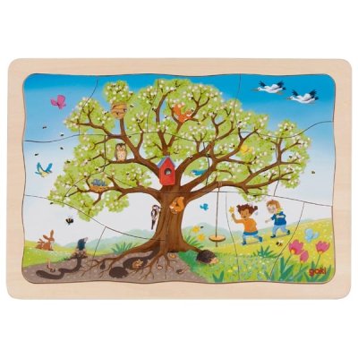 Goki Viacvrstvové puzzle Jabloň, 47 dielikov