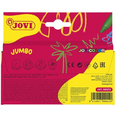 Jovicolor - voskovky okrúhle, 12 ks