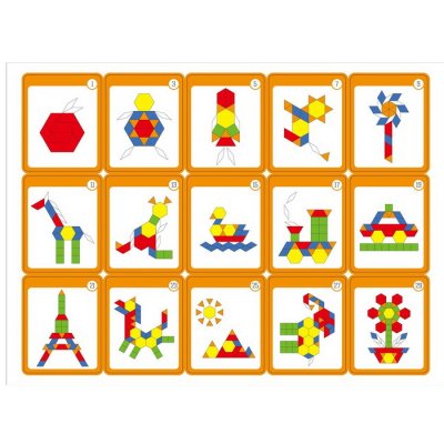 Viga Magnetické geometrické puzzle, 102 ks