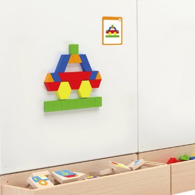 Viga Magnetické geometrické puzzle, 102 ks