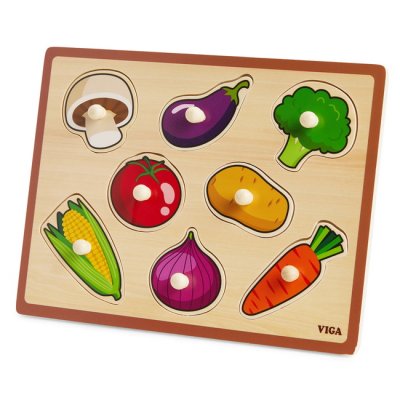 Školské vkladacie puzzle Zelenina, 8 dielikov