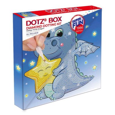 DiamontDotz Dráčikov čas na spánok, 22x22 cm