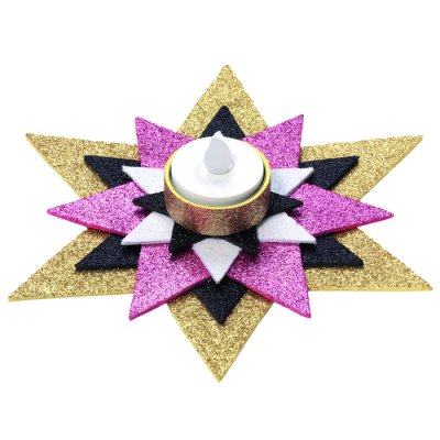 Folia Hárky z moosgummi glitter A4, 10 farieb
