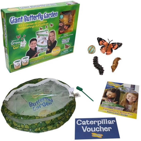 Insect Lore Motýlia záhradka 45 cm živá sada, 10 húseníc