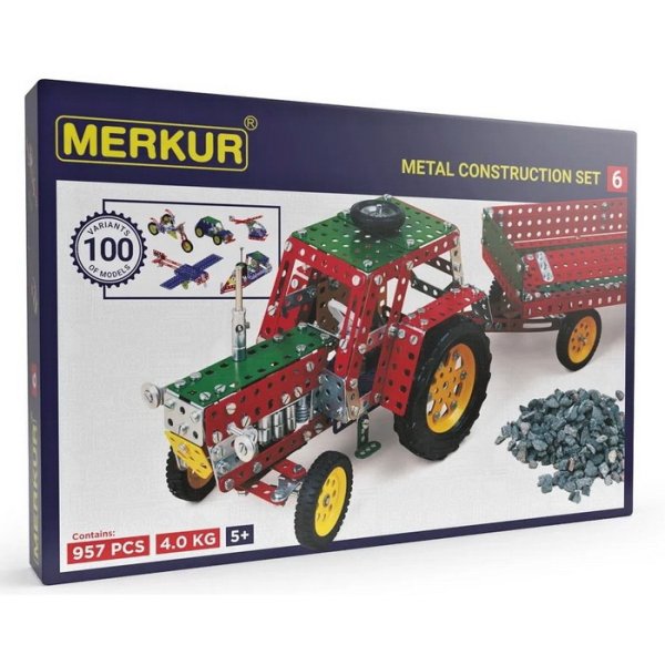 Merkur 006 stavebnica, 957 ks, 100 modelov