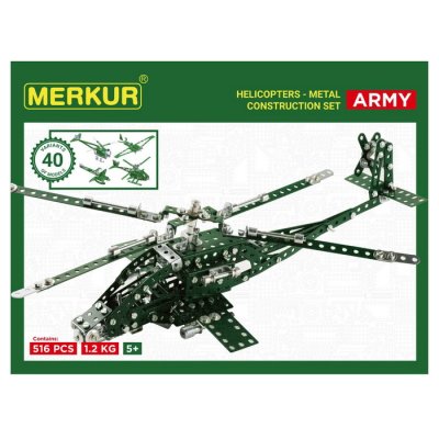 Merkur HeliKopter set 516 ks, 40 modelov