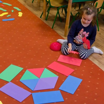 Školská pohybová sada Geometrické tvary, 40 ks