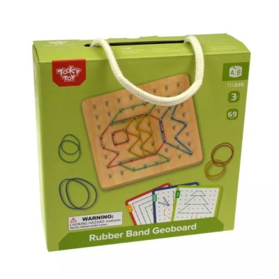 Tooky Toy Geoboard Obrázky z gumičiek