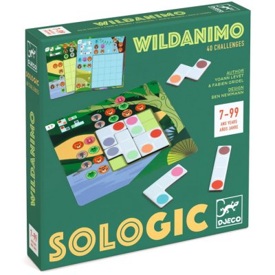 Djeco Sologic hlavolam Wildanimo, 40 rébusov