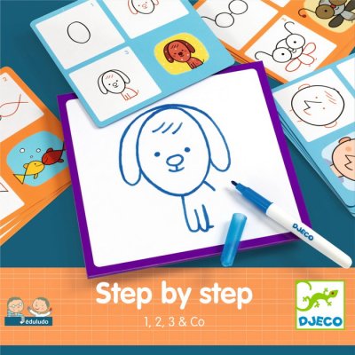 Djeco Kreslenie krok za krokom 1-2-3 a znaky