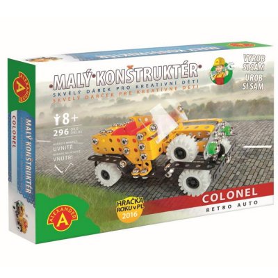 Malý konštruktér Colonel Retro auto, 296 dielikov