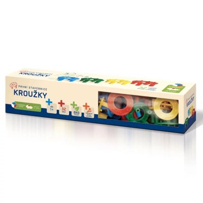 Prvá stavebnica Krúžky, 32 dielikov