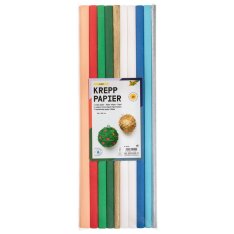 Folia Krepový papier Vianoce, 10 ks