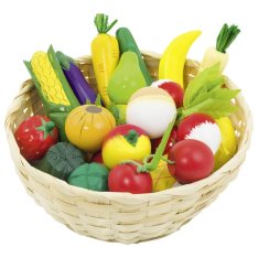 Goki Ovocie a zelenina v košíku, 22 ks
