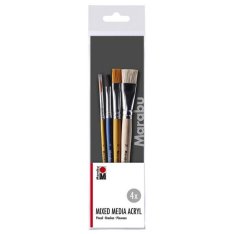 Marabu Sada štetcov Mixed Media Basics, 4 ks