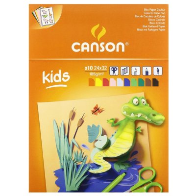 Canson Kids farebný skicár 185g/m2, 10 listov A4+