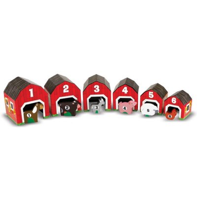 Melissa & Doug Stodoly a zvieratá - Stohovanie a triedenie, 12 ks
