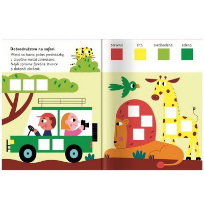 Mačka Bodka učí tvary Štvorce so samolepkami