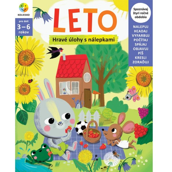 Leto - hravé úlohy s nálepkami