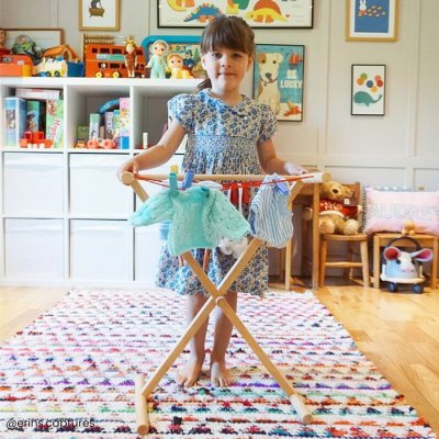 Bigjigs Toys Drevený sušiak na bielizeň