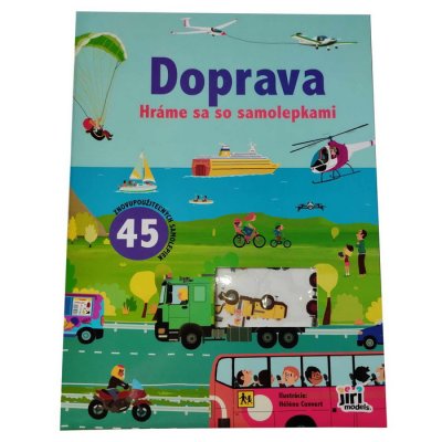 Hráme sa so samolepkami Doprava, 45 ks