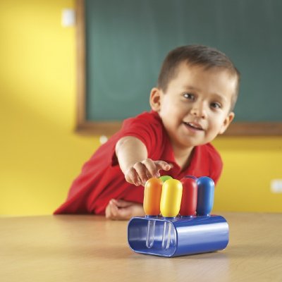 Learning Resources Maxi pipety so stojanom, 6 ks