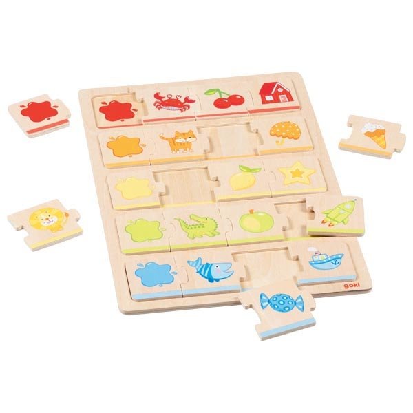Goki Puzzle Spoznávame farby