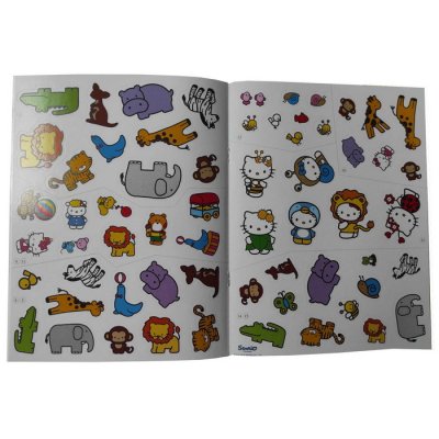 Samolepková knížka Hello Kitty Zvierata, 40+ ks