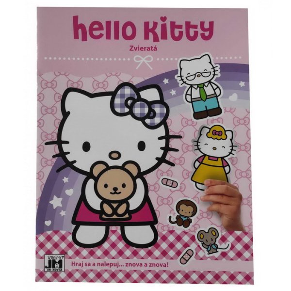 Samolepková knížka Hello Kitty Zvierata, 40+ ks