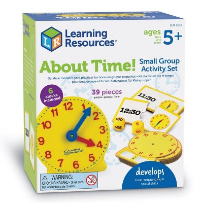 Learning Resources set pre výučbu času v skupine, 6 ks
