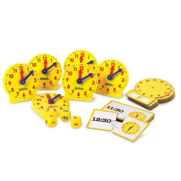 Learning Resources set pre výučbu času v skupine, 6 ks