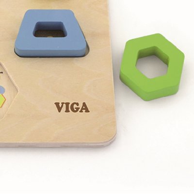 Viga Drevená vkladačka Čísla a tvary