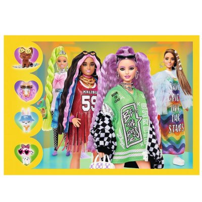 Trefl Puzzle 4v1 Šťastný svet Barbie