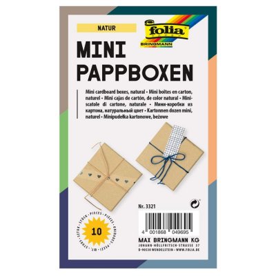 Folia Papierové krabičky štvorcové, 10 ks