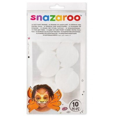 Snazaroo Hubky na tvár rozpolené, 10 ks