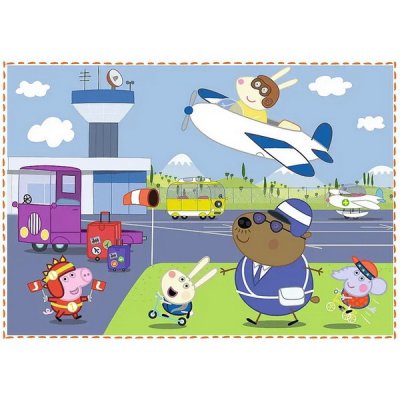 Trefl Puzzle 4v1 Peppa Pig Spomienka na prázdniny
