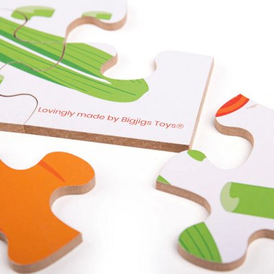 Bigjigs Podlahové puzzle Zelenina, 48 dielikov