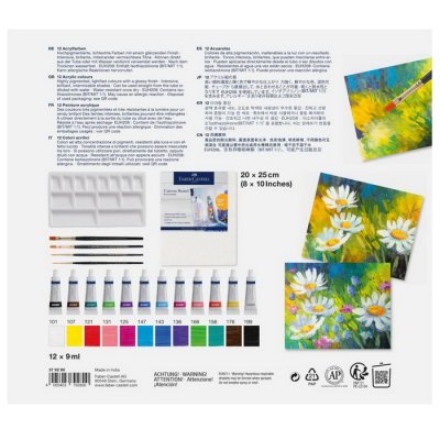 Faber Castell Akrylový set s príslušenstvom, 18 ks