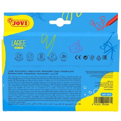 Jovi Plasticolor - dlhé pastelky šesťhranné 24 ks