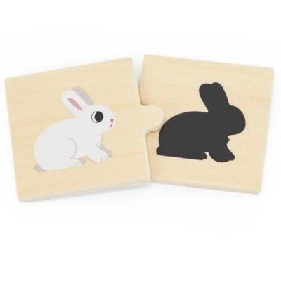 Viga Puzzle Priraď siluetu, 24 ks